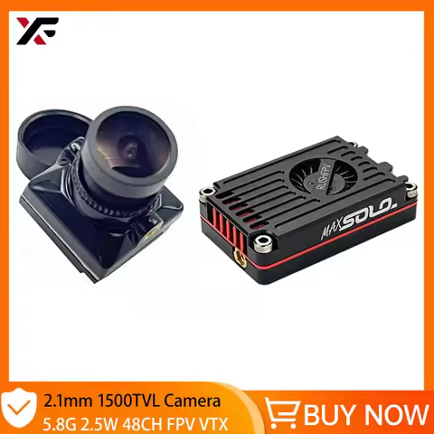 Rush Tank Max Solo 5.8Ghz 2.5W 48Ch Vtx Video Transmitter With HD 2.1mm 1500TVL FPV Camera 16:9 For 