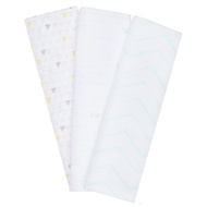 ผ้าอ้อมมัสลิน mothercare welcome home muslins mint - 3 pack NB918