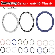 Watch Bezel Ring for Samsung Galaxy Watch6 Classic 43mm 47mm Stainless Steel Cover Bumper Case Acces