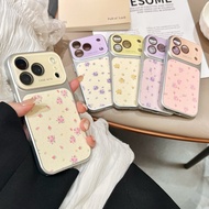 Korean Japanese Style Fashion Floral Large View Window Shockproof Protective Phone Case