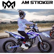 Decal sticker dekal motor WR 155 Hologram crome pelangi