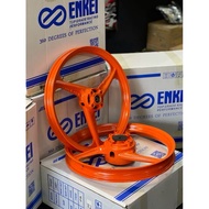 ENKEI 3 BATANG FULL CHOP SPORT RIM ORANGE Y125Z Y15 1.4/1.6 1.6/1.6 Y125ZR LC135 LCV8 Y15ZR 3BATANG 