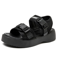 August Studio nhiếp ảnh thể thao cho nữ Đen Mùa Hè Đế dày mở toed Xăng đan đi biển Chiều cao giày La