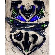 Cover Set Y16ZR V1/Y16 V2 Abs Monster Gp Full Black