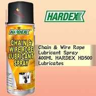 HARDEX HD500 CHAIN & WIRE ROPE LUBRICANT SPRAY 400ML HD500 BLACK