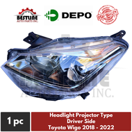 Head Light Head Lamp Headlight Headlamp Driver Side (Left Side) for Toyota Wigo Projector Type 2018 
