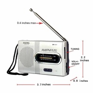 Portable Mini Radio Travel AM FM Receiver Speaker Player Elderly
