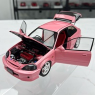 Motorhelix 1:18 Diecast Honda Civic EK9 Limited Edition Vehicle Model Diecast Car with Extra Enjin S