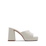 ALDO Elkie Women Platform Heeled Mule - White-Bone