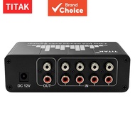 RCA Audio Source Switch Box, IR Remote Supported, Compatible with Tablet & Player Kotak Suis Sumber 