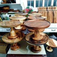 Acacia Wood Cake stand