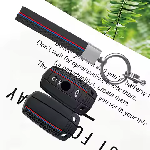 Silicone Car Key Case Key Chain For BMW E60 E61 E70 E81 E87 E90 E91 E92 X1 X5 X3 1 3 5 6 Series Z4 K