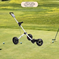 [LOVIVER] Golf Pull Cart Golfing Cart Caddy Cart Golf Accessories Professional Foldable 3 Wheeled Go