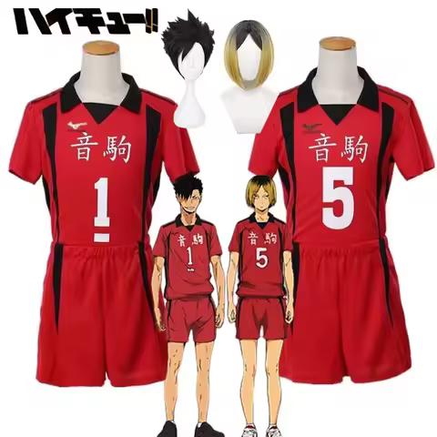 Anime Haikyuu Nekoma Jersey Uniform Wig Kenma Kozume Tetsurou Kuroo Cosplay Costume No. 5 No 1 Sweat