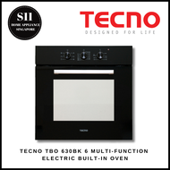 TECNO TBO 630BK 6 MULTI-FUNCTION ELECTRIC BUILT-IN OVEN + 1 YEAR WARRANTY