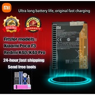 Xiaomi Battery Orginal For Xiaomi Poco F3 Redmi K40 K40 Pro Replacement Batteries+Tools Model:BM4Y