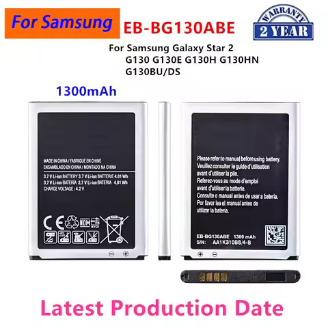Brand New EB-BG130ABE Battery 1300mAh For Samsung Galaxy Star 2 G130 G130E G130H G130HN G130BU/DS Ba