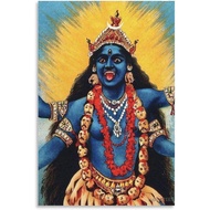 Hindu God Blessing Kali (2) Poster Spiritual Practice Decorative Painting Living Room Canvas Wall Ar