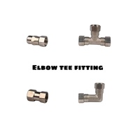 Elbow tee fitting 4 four points, fast tee inside teeth Flexible joint natural gas water heater right-angle water pipe jo