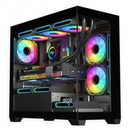 Aigo DarkFlash C218M INCLUDE 3 FAN ARGB Casing. Micro ATX - BLACK