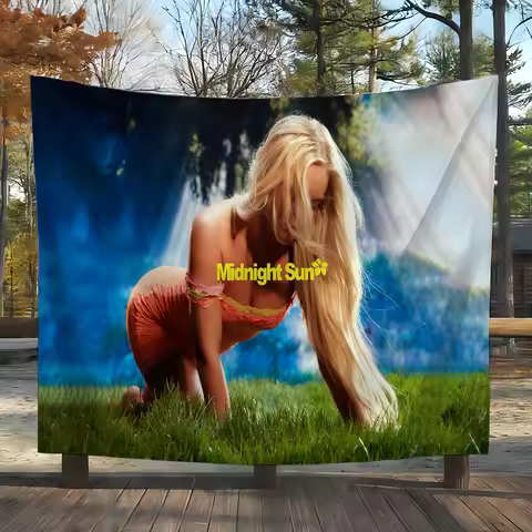Singer Zara Larsson Midnight Sun flag Suitable For Party Club Outdoor Interior Wall Decoration Banne