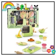 PLAY Noodle Maker Clay Dough BBQ Grill Table Clay Dough Kid Pretend Play Kitchen Fun Clay Dough