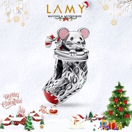 Charm bạc LAMY Festive Mouse & Stocking 1352