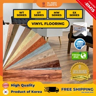 Aqsa Vinyl Flooring Vinyl Plank Tebal 2.5mm - 3.5mm Compressed Lantai Vinyl Waterproof  DIY 地板貼 PVC 地板貼 ( add On Glue )