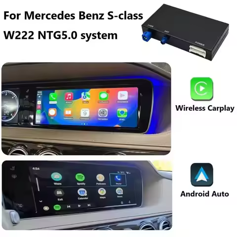 Wireless Apple Carplay Module For Mercedes C/GLC/S Class W205 W253 NTG5.0 System Android Auto Box Ca