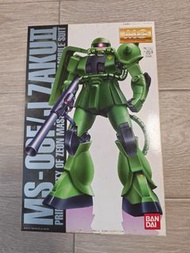 BANDAI  MG  1/100 MS-06F/J  ZAKU II 電鍍版綠渣古
