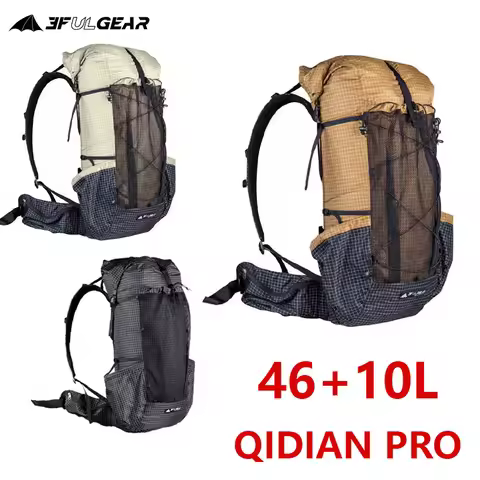 3F UL GEAR 46+10L QIDIAN PRO Backpack Ultralight Outdoor Camping Sport Bag Resistant Hiking Trekking