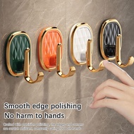 Light Luxury Plastic Hooks Punch-free Wall Hook Creative Door Living Kitchen Hook Room Hook C9j5
