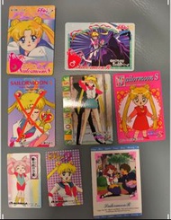 美少女戰士白卡、膠卡、大閃卡、迷你卡