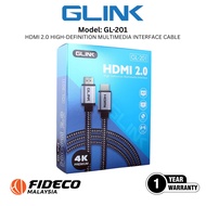 Glink HDMI Cable GL-201 Support 4k 60hz, Available 1.8M / 3M / 5M / 10M / 15M / 20M