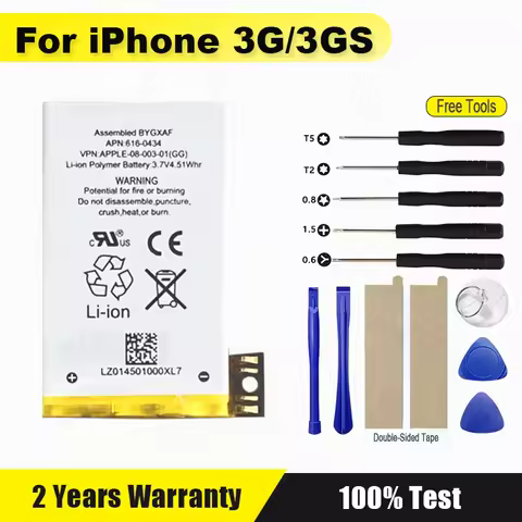 Bateria Rechargeable High Quality Mobile Phone Batteries For Apple IPhone 3GS 3G 616-0434 Brand-New 