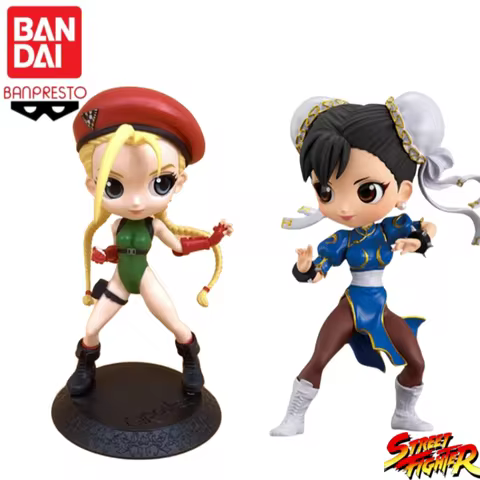 In Stock Bandai Original Qposket Street Fighter Chun-Li Cammy White White Street Fighter Action Figu