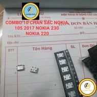 COMBO 10 CHARGING PINS NOKIA 105 2017 NOKIA 230 NOKIA 220