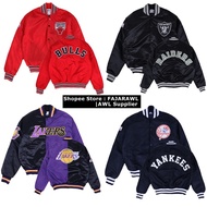 terlaris(gama NBA Jaket Varsity Bomber Vintage Satin Heavyweight Bulls