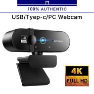 4K HD USB Webcam with Auto Focus Webcam Camera PC Camera with Mic for Video Calling Network
