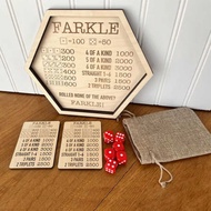 Farkle Dice Game Farkle Dice Game Farkle Dice Tray Wooden Checkerboard Game