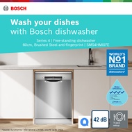 Bosch SMS4HMI07E Freestanding 60cm Dishwasher Stainless Steel Home Connect