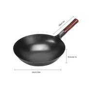 Konco 32cm/34cm/36cm iron wok Chinese Round bottom pot for Gas cooker Stir-fry Pans Chief Cooking Pot