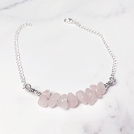 Rose Quarts crystal Love bracelet