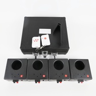 4Pcs Fountain Cold Spark Device (Battery Version) Igniter Frame Firing System RC Remote Machine Indo