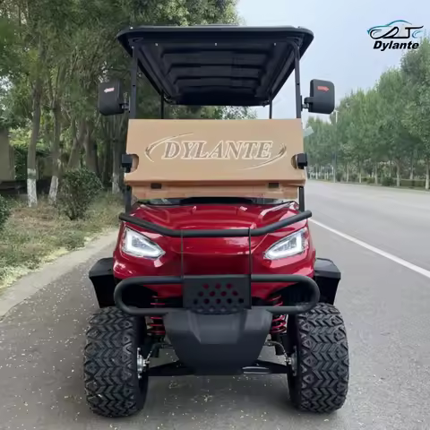 Custom Luxury Family Electric Four Wheeler 6 Seat Golf Cart 48V Lithium Hunting Electric Golf Scoote