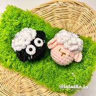 Black Sheep White Keychain
