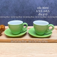 [NHIỀU MẪU] Cốc Cafe Máy Nhỏ 80ml Bộ Cốc Pha Cafe Espresso Bát Tràng Cao Cấp