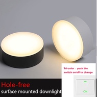 LED Surface Downlights 220v Ceiling Light 5w 9w  Tri Color Modern Nordic Lamps Indoor Lighting Spot Lights Home Decor Three Color With Built in Driver