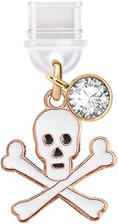 TP426 Type-C USB Charging Port Anti Dust Plug Halloween Pirate Skull Cell Phone Charm for iPhone 15 