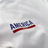 Áo thun 3158 form rộng mẫu AMERICA chất cotton khô